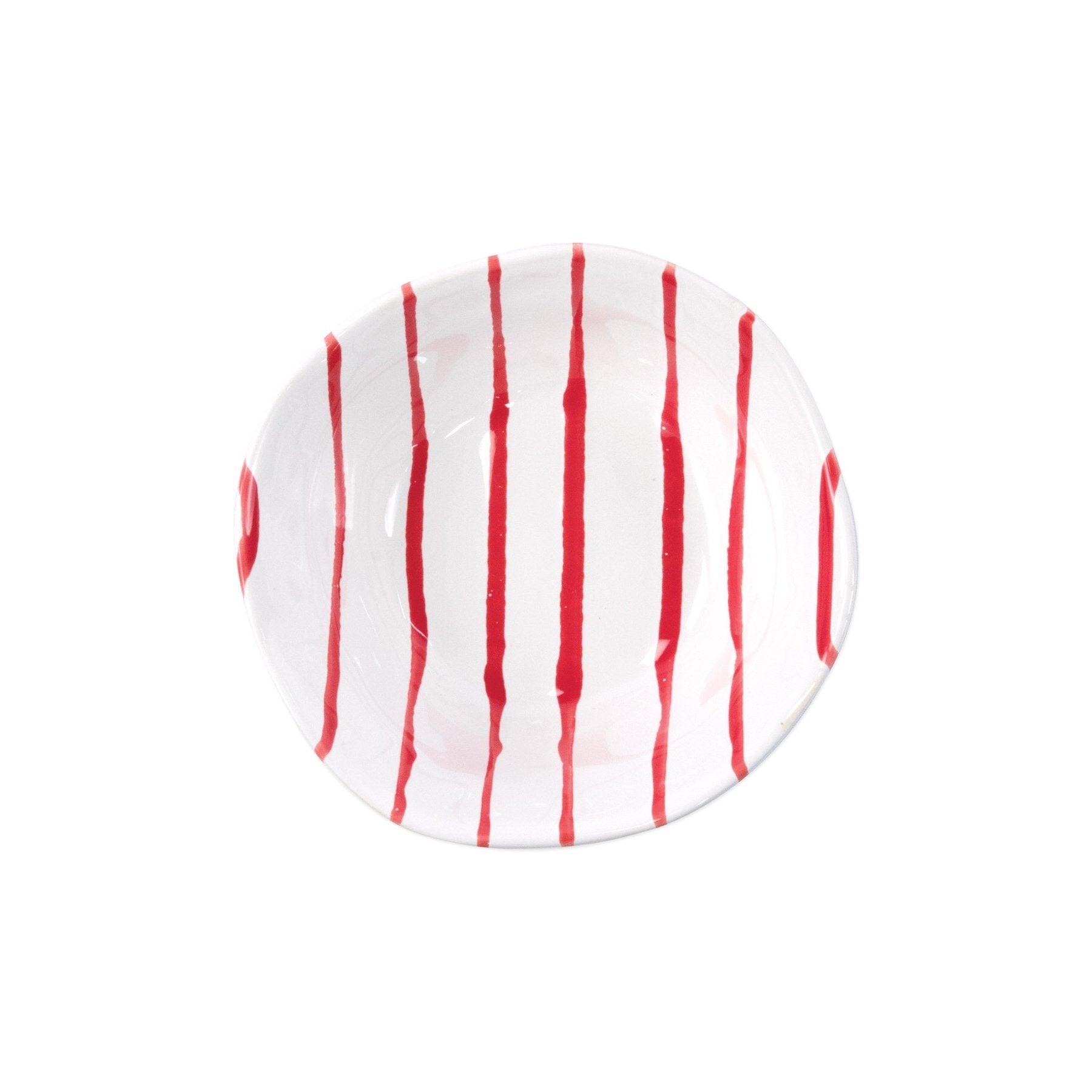 Stripe Red Berry Bowl
