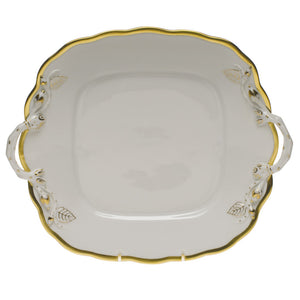 Open image in slideshow, Gwendolyn Square Cake Plate with Handles
