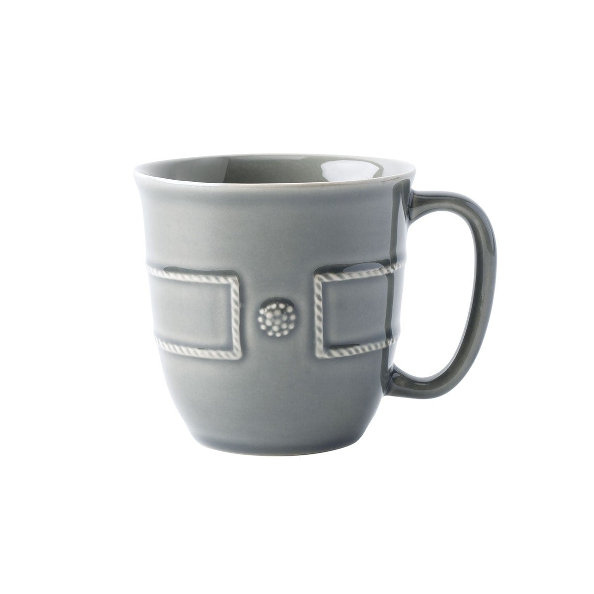 Berry and Thread French Panel Coffee/Tea Cup Stone Grey